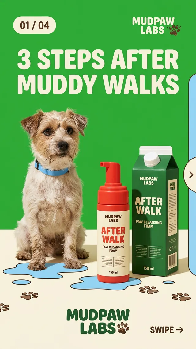 Mudpaw Labs pet product carousel ad