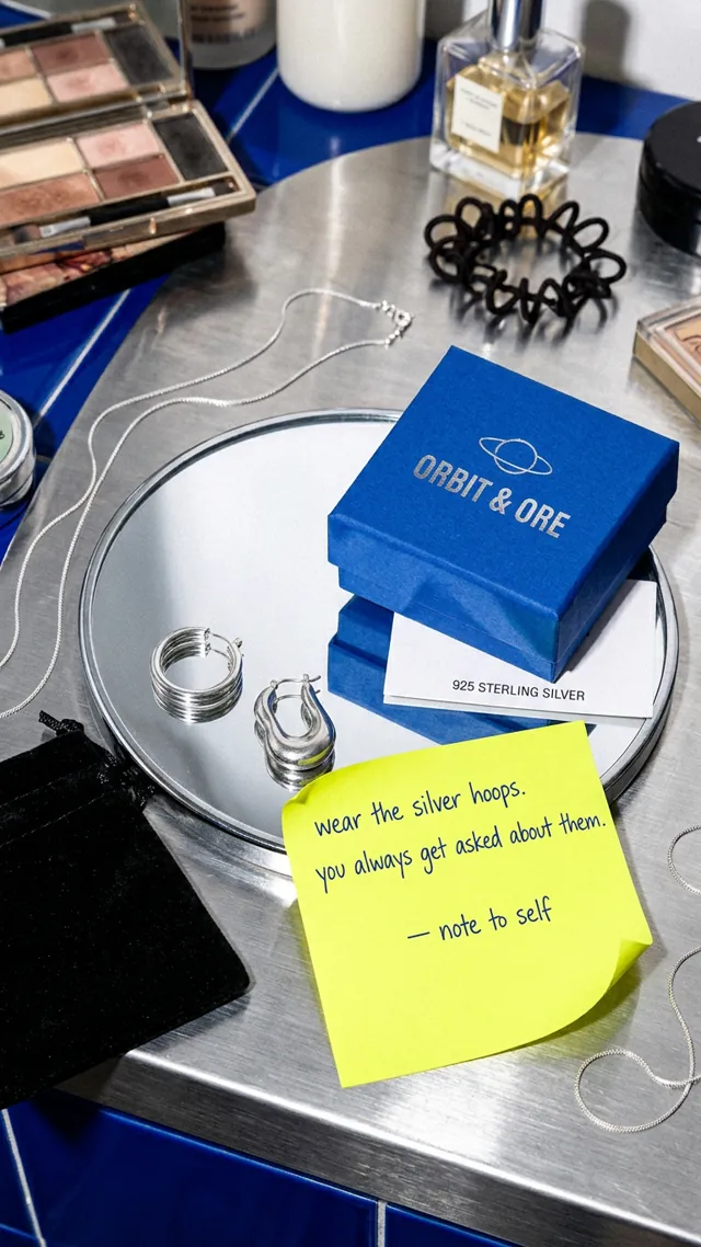 Orbit & Ore jewelry post-it note ad
