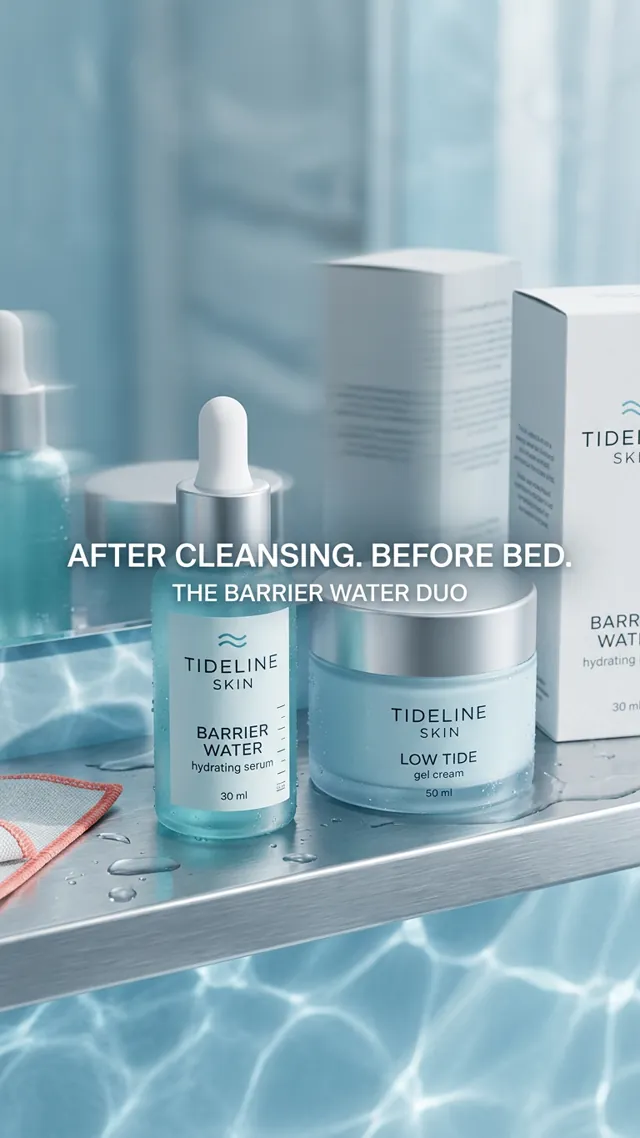 Tideline Skin text overlay ad